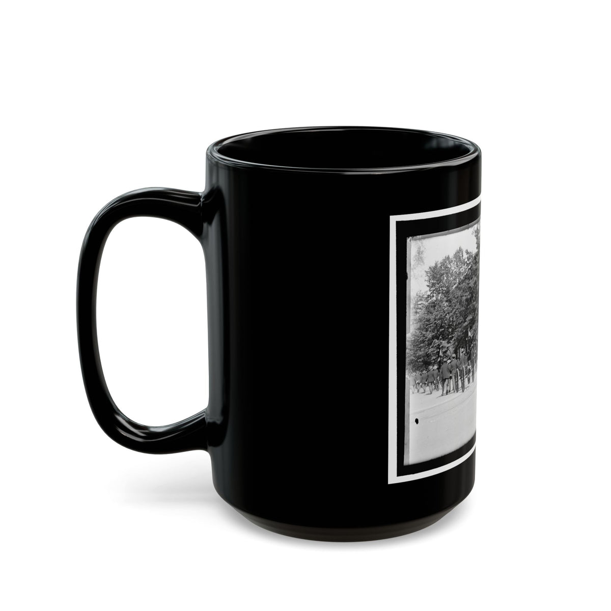 A Post Of Mountain Howitzers That Saw War Service (U.S. Civil War) Black Coffee Mug