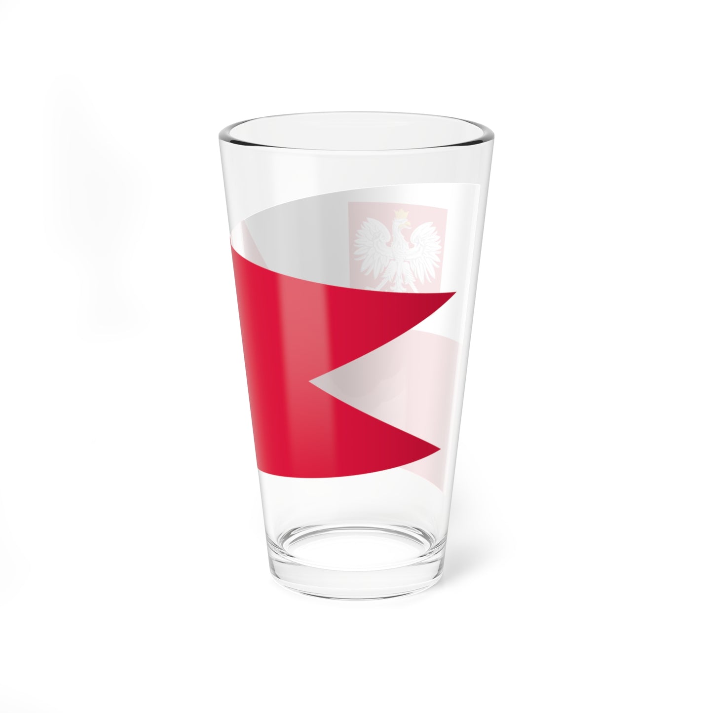 POL szef sztabu rank flag (Poland) Pint Glass 16oz