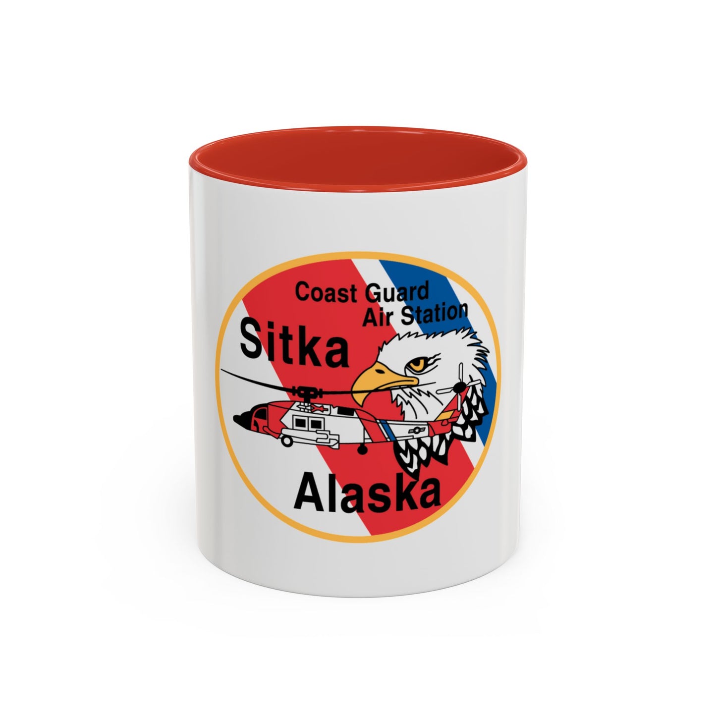 USCG Air Station Sitka (U.S. Coast Guard) Accent Coffee Mug