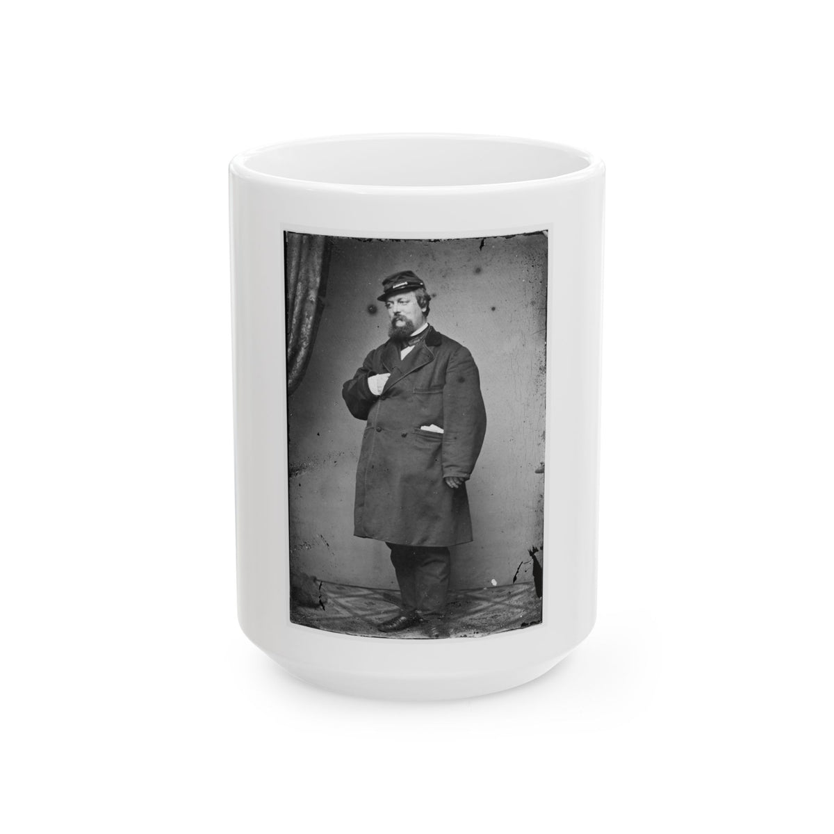 B.P. Poore (U.S. Civil War) White Coffee Mug