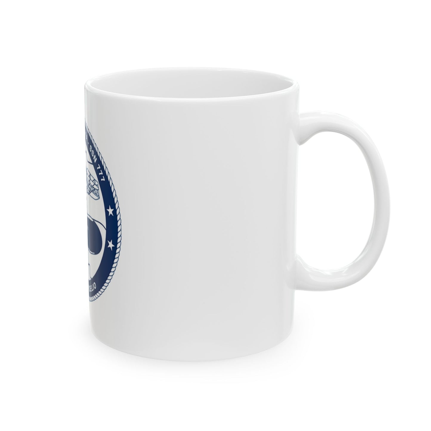 USS North Carolina SSN 777 (U.S. Coast Guard) White Coffee Mug