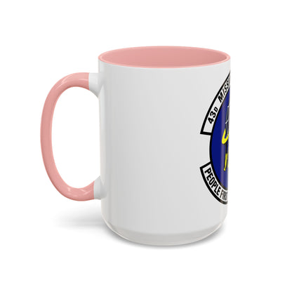 43d Mission Support Squadron (U.S. Air Force) Accent Coffee Mug