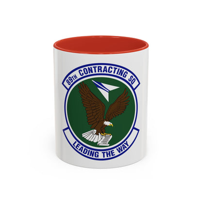 89th Contracting Squadron (U.S. Air Force) Accent Coffee Mug