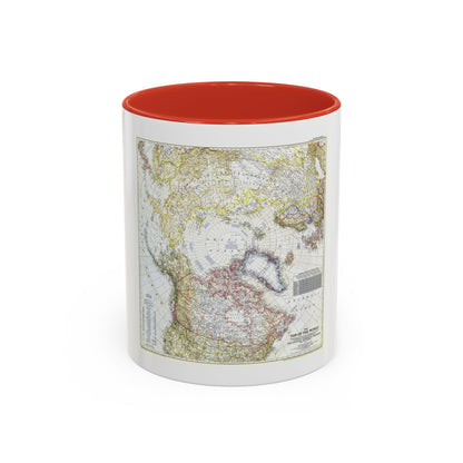 Top Of The World (1949) (Map) Accent Coffee Mug