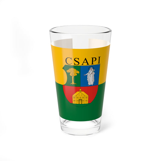 Flag of Csapi (Hungary) Pint Glass 16oz