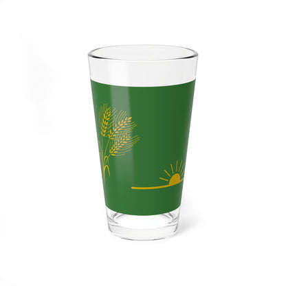 Proposed Flag of North Dakota Clell Gannon (United States) Pint Glass 16oz
