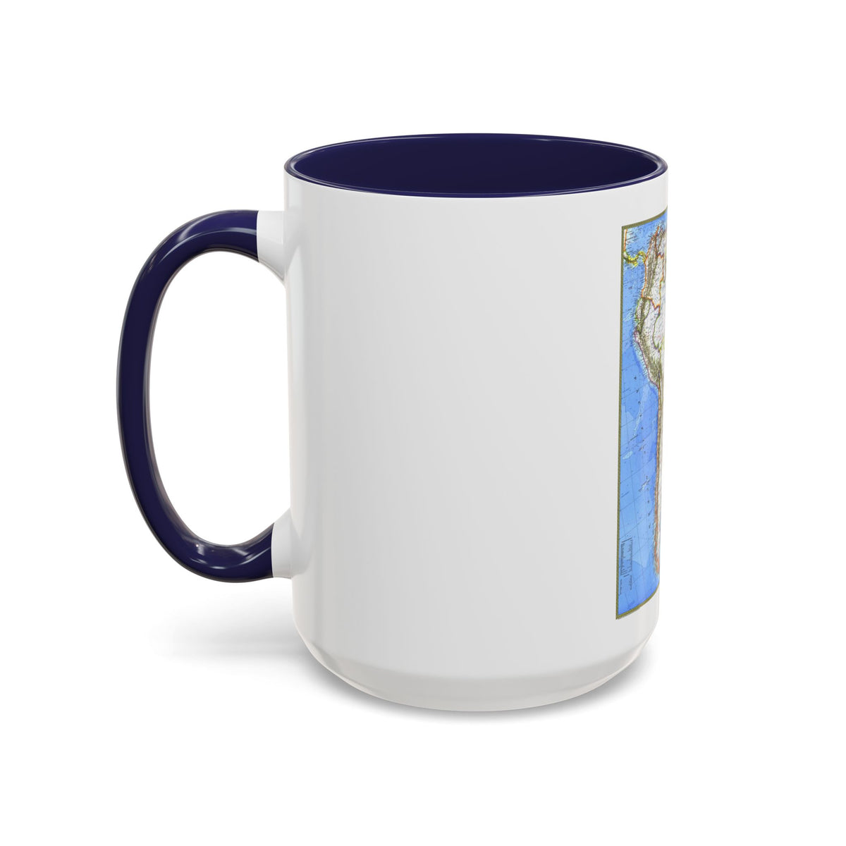 South America (1972) (Map) Accent Coffee Mug