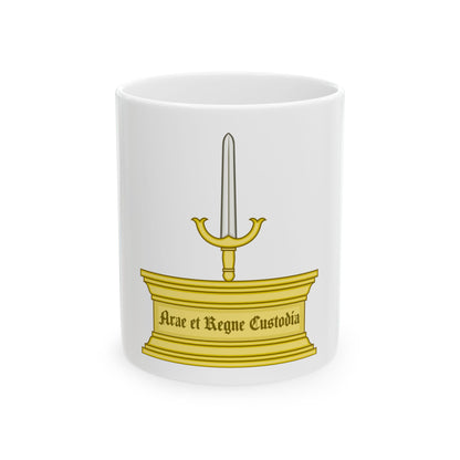 Altar and Sword Badge of Mary I - White Coffee Mug