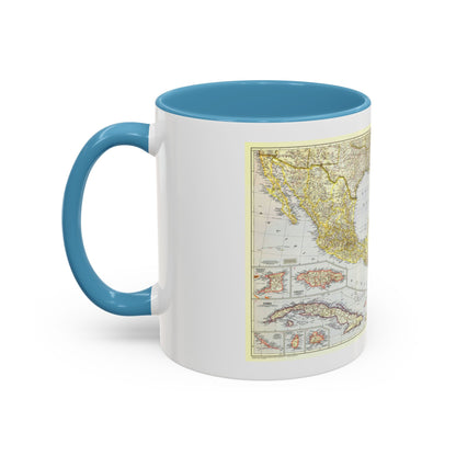 Central America - The Caribbean (1947) (Map) Accent Coffee Mug