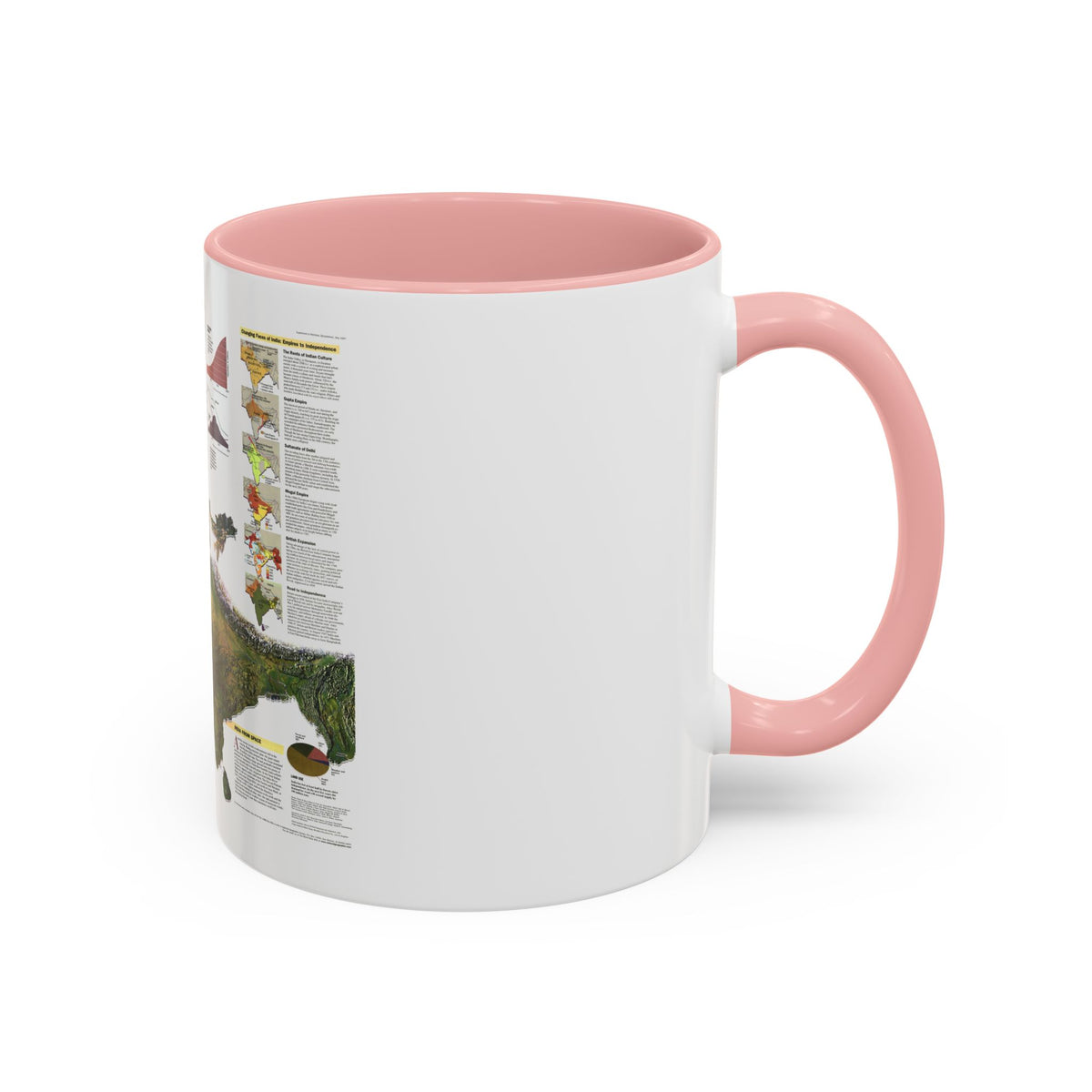 India (1997) (Map) Accent Coffee Mug