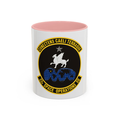22d Space Operations Squadron (U.S. Air Force) Accent Coffee Mug
