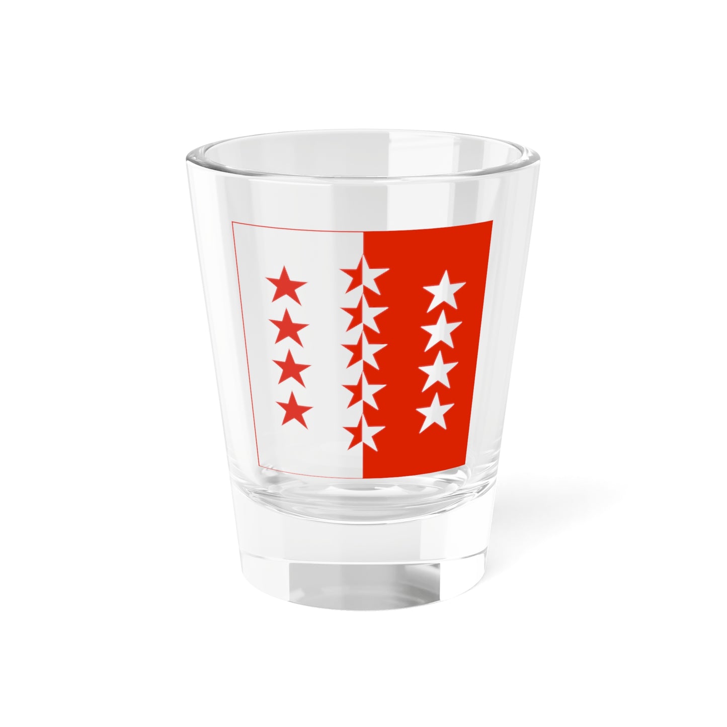 Canton valais-drapeau (Switzerland) Shot Glass 1.5oz