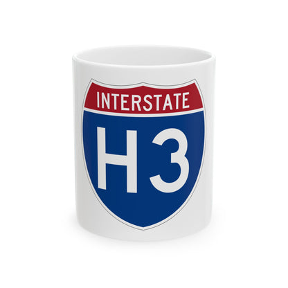 Interstate H3 (U.S. Highways) White Coffee Mug