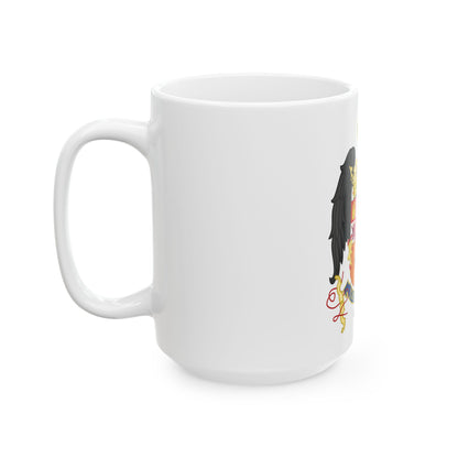 Coat of Arms of Queen Isabella of Castile (1492-1504) - White Coffee Mug