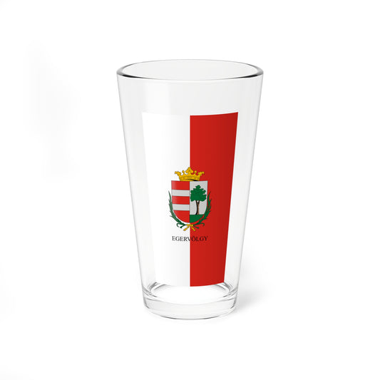 Flag of Egervolgy (Hungary) Pint Glass 16oz