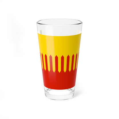 Flag of Zubtcovsky rayon Tver oblast (Russia) Pint Glass 16oz