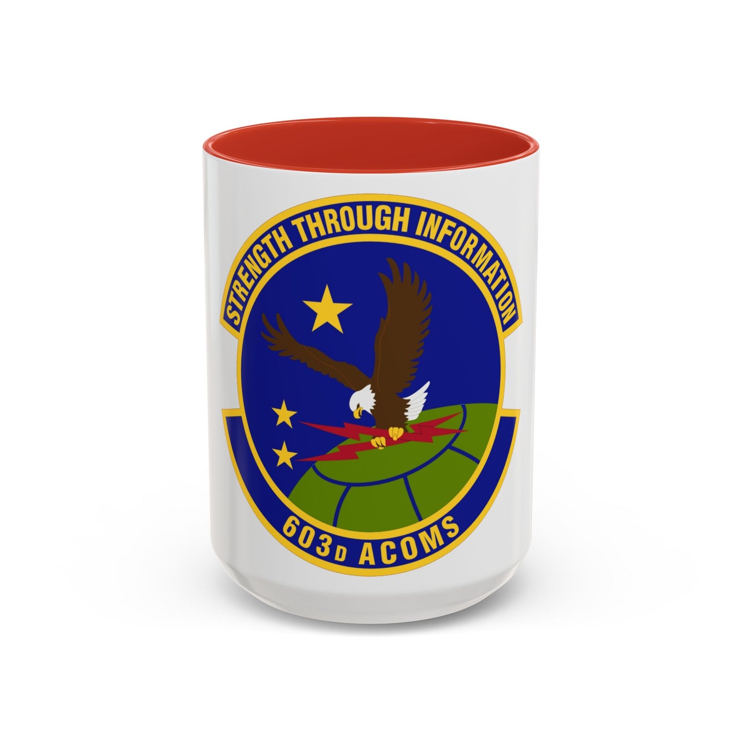 603d Air Communications Squadron (U.S. Air Force) Accent Coffee Mug