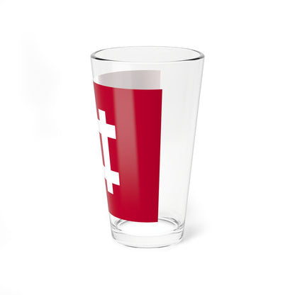 Flag of the Ii Lords of Hikone in Omi Province B (Japan) Pint Glass 16oz