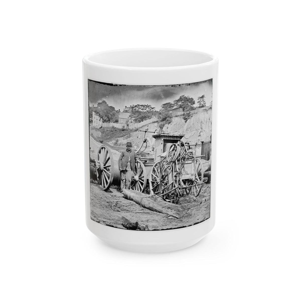 Richmond, Va. Fire Engine No. 3 (U.S. Civil War) White Coffee Mug