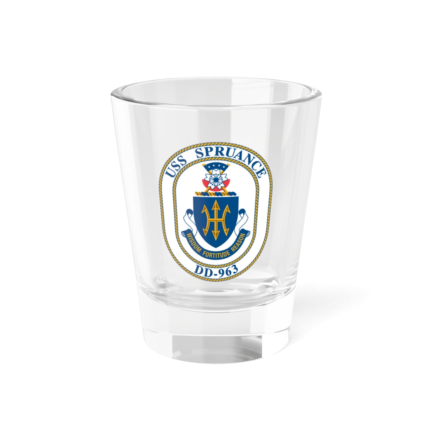 USS Spruance DD 963 (U.S. Navy) Shot Glass 1.5oz