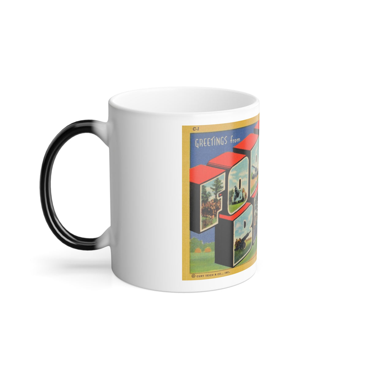 Greetings from Fort Bragg NC_1 (Greeting Postcards) Color Changing Mug 11oz