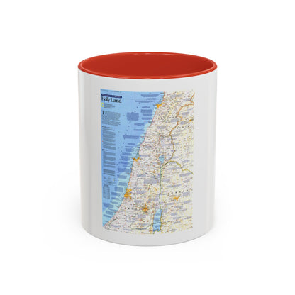 Middle East - Holy Land 1 (1989) (Map) Accent Coffee Mug