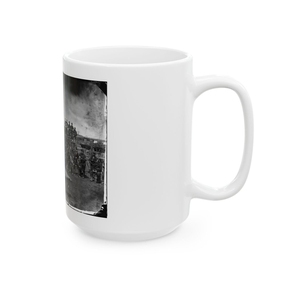 Manassas, Va. Men Of Co. C, 41st New York Infantry (U.S. Civil War) White Coffee Mug