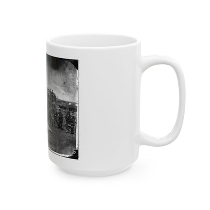 Manassas, Va. Men Of Co. C, 41st New York Infantry (U.S. Civil War) White Coffee Mug