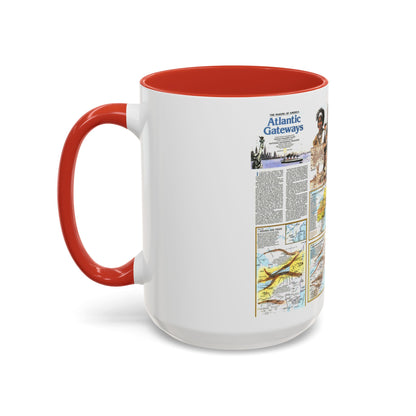 USA - Atlantic Gateways 2 (1983) (Map) Accent Coffee Mug