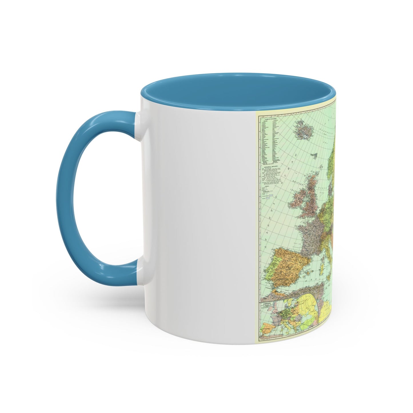 Europe and the Near East (1929) (Map) Accent Coffee Mug