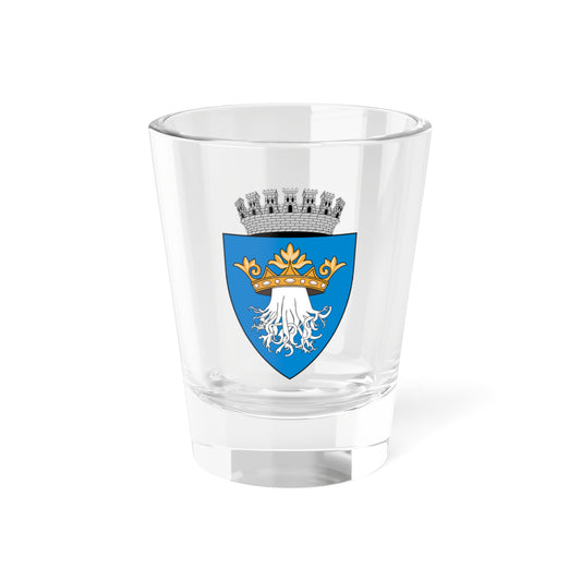 Coa Romania Town Brassó History (Oman) (Coat of Arms) Shot Glass 1.5oz