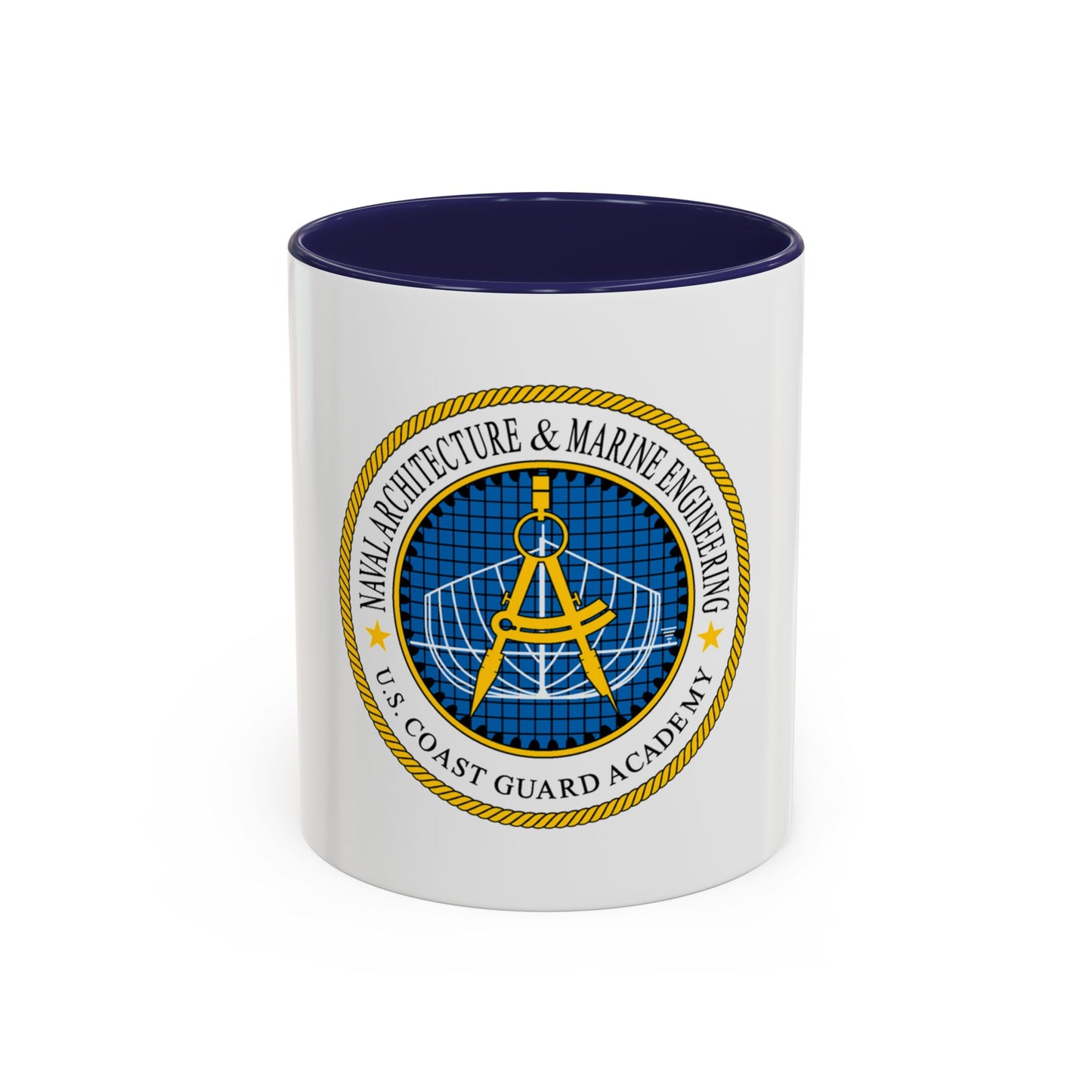 USCG Academy NA&ME (U.S. Coast Guard) Accent Coffee Mug