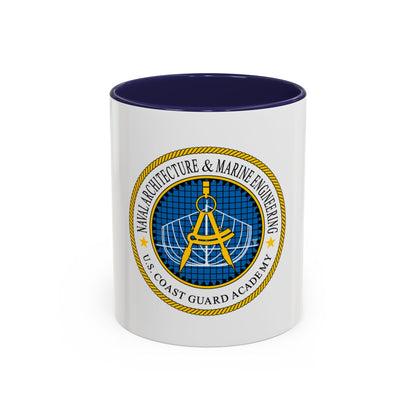 USCG Academy NA&ME (U.S. Coast Guard) Accent Coffee Mug