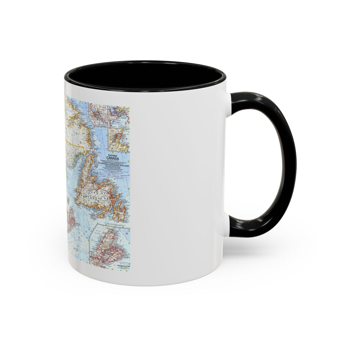 Canada - Eastern (1967) (Map) Accent Coffee Mug