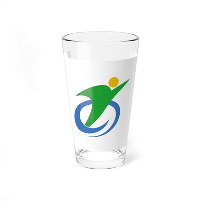 Flag of Aisho Shiga (Japan) Pint Glass 16oz