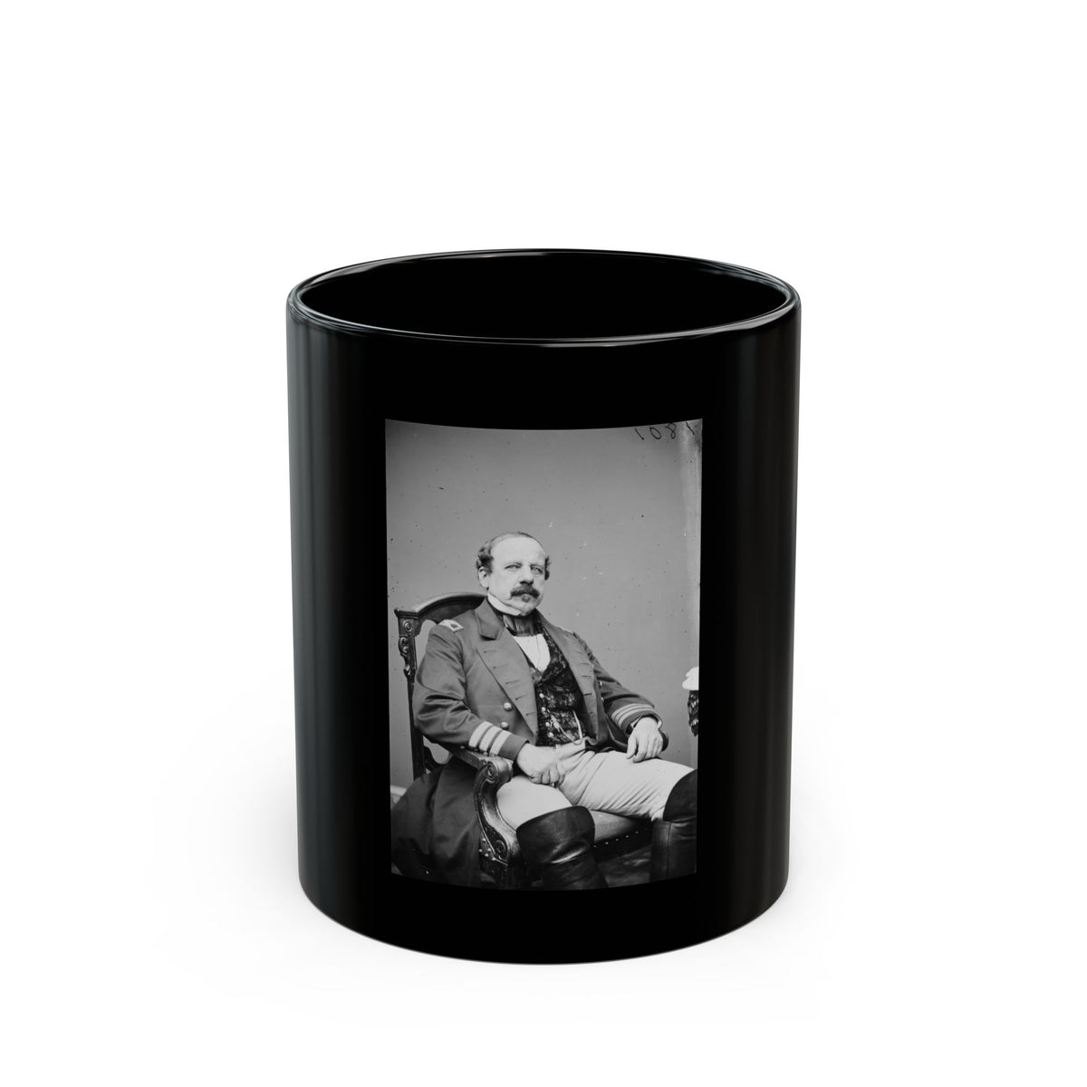 Untitled 002 (U.S. Civil War) Black Coffee Mug