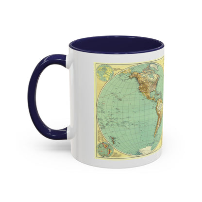 World Map (1935) (Map) Accent Coffee Mug