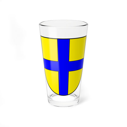 Grüsch wappen (Switzerland) (Coat of Arms) Pint Glass 16oz