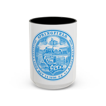 Seal of Springfield Massachusetts - Accent Coffee Mug