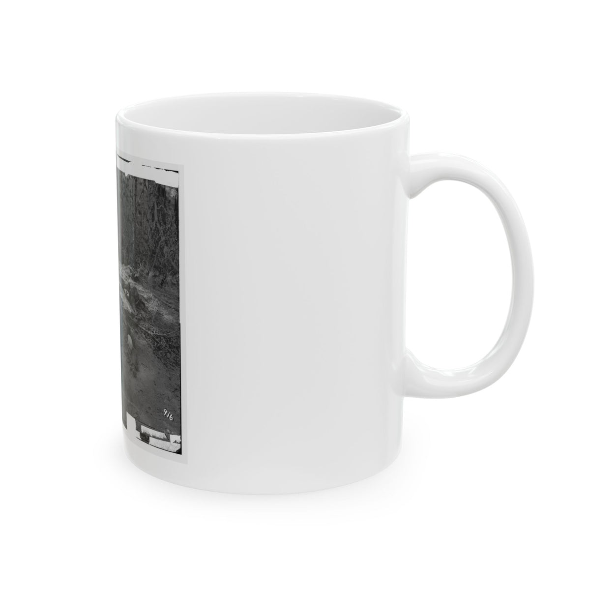 Cold Harbor, Va., Vicinity. Unburied Dead On The Battlefield Of Gaines' Mill (U.S. Civil War) White Coffee Mug