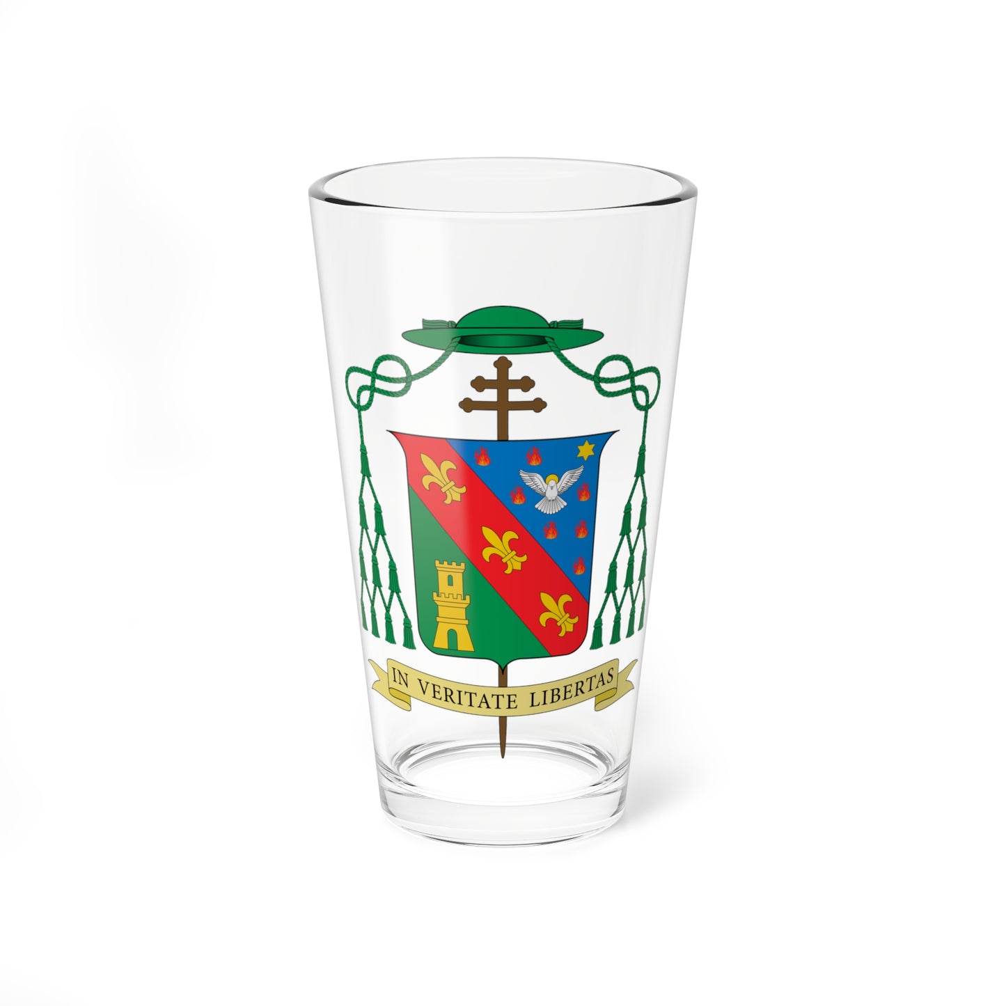 Escudo de Francisco Javier Lozano Sebastián (Spain) (Coat of Arms) Pint Glass 16oz