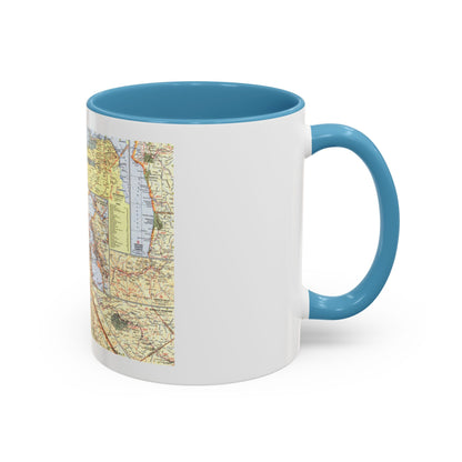 USA - California, Northern (1966) (Map) Accent Coffee Mug