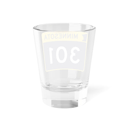 MN-301 wide (Minnesota) (Road Sign) Shot Glass 1.5oz