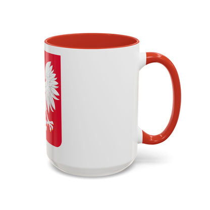 Coat of arms of Poland (1980-1990) - Accent Coffee Mug