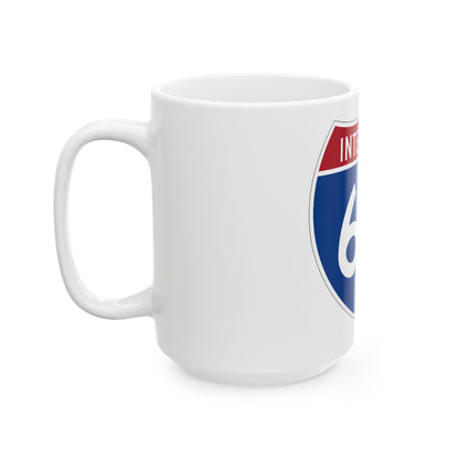 Interstate 66 (U.S. Highways) White Coffee Mug