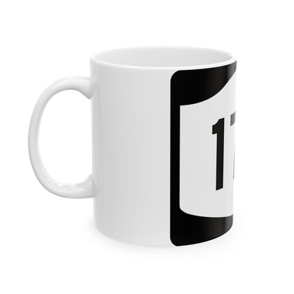 NY-17A (New York) (Road Sign) White Coffee Mug