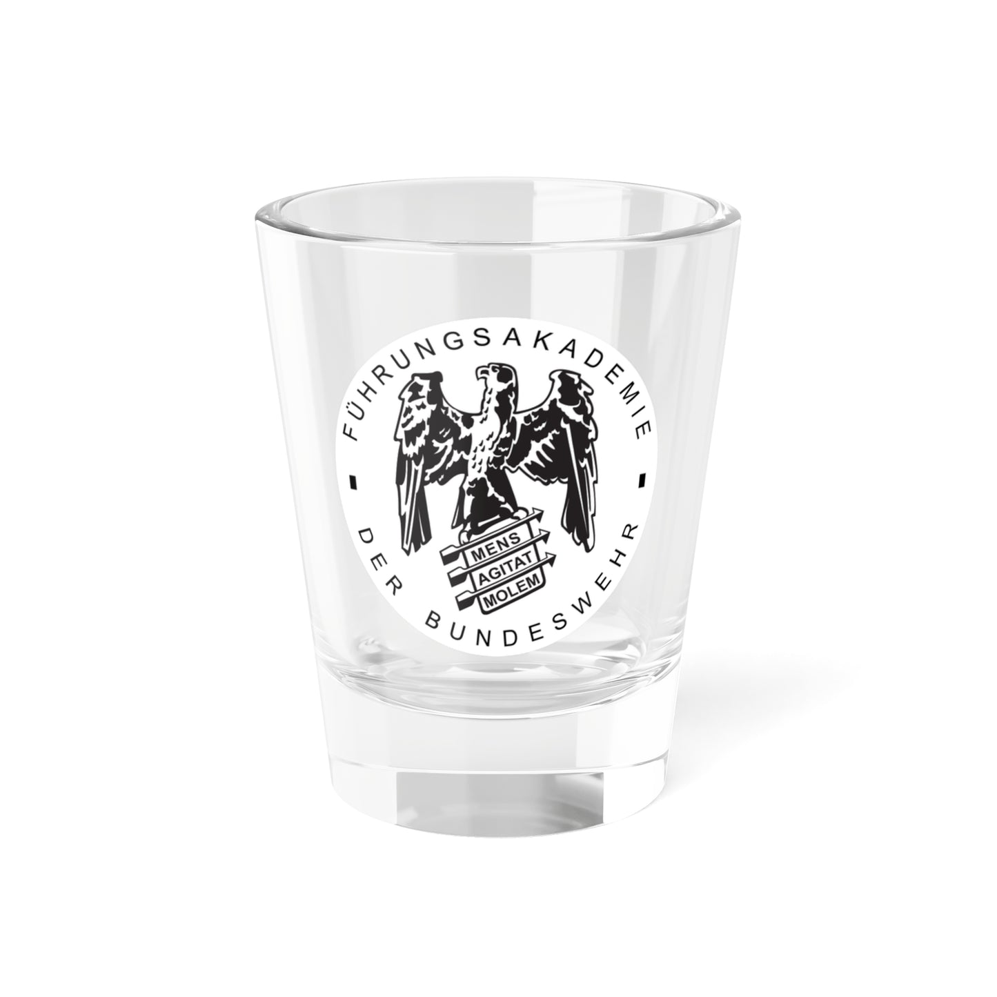FüAkBw seal (Germany) (Coat of Arms) Shot Glass 1.5oz