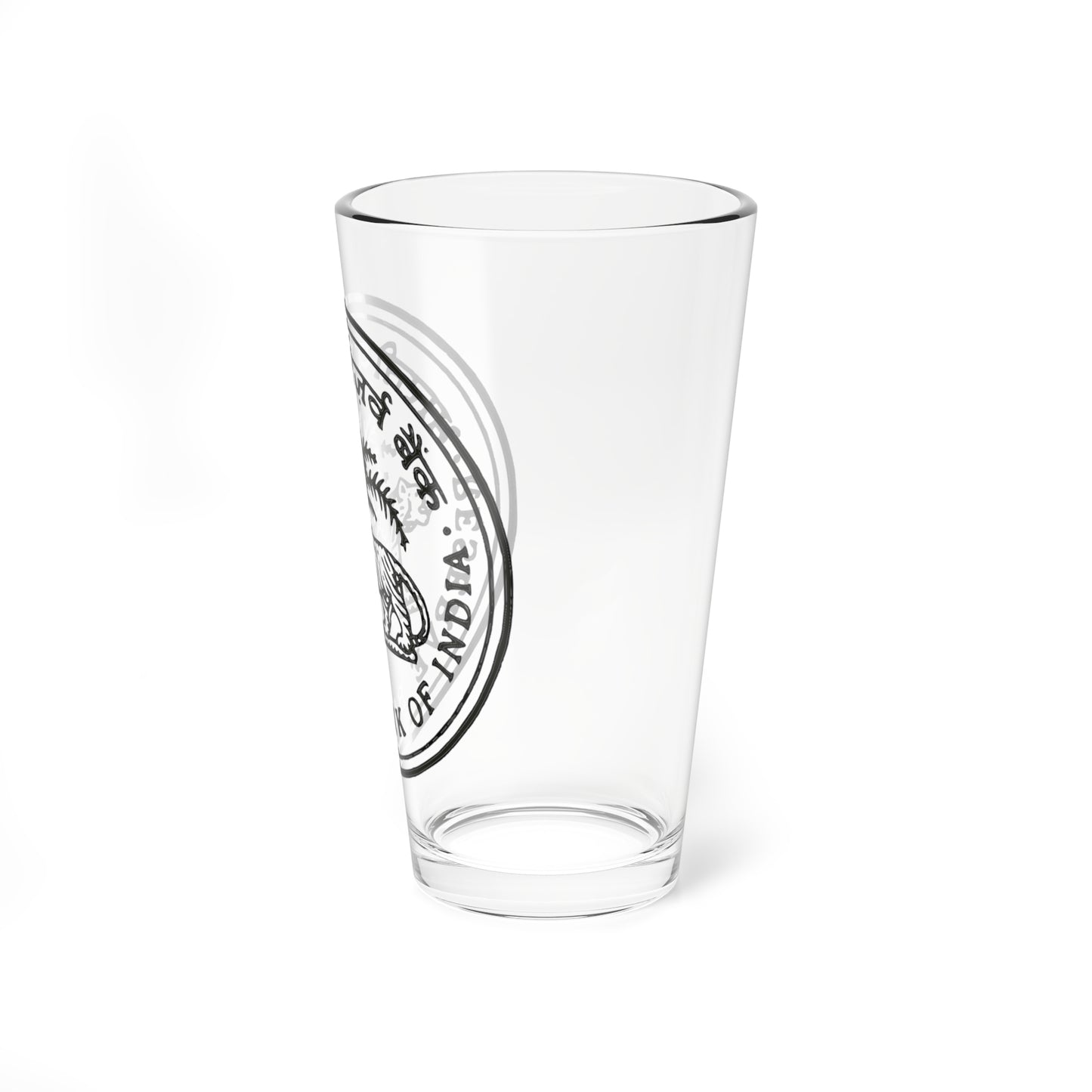 Seal of the Reserve Bank of India (India) (Coat of Arms) Pint Glass 16oz