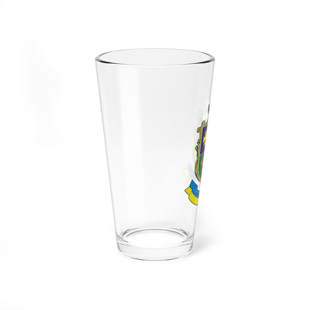 Герб Кременчуцкого района (Ukraine) (Coat of Arms) Pint Glass 16oz