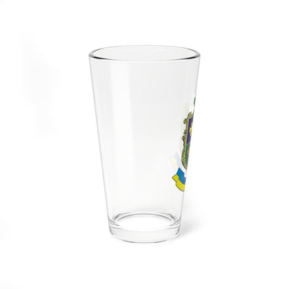 Герб Кременчуцкого района (Ukraine) (Coat of Arms) Pint Glass 16oz